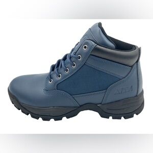Men Boots, Delta Boots, Leather, Hiking Boots Navy